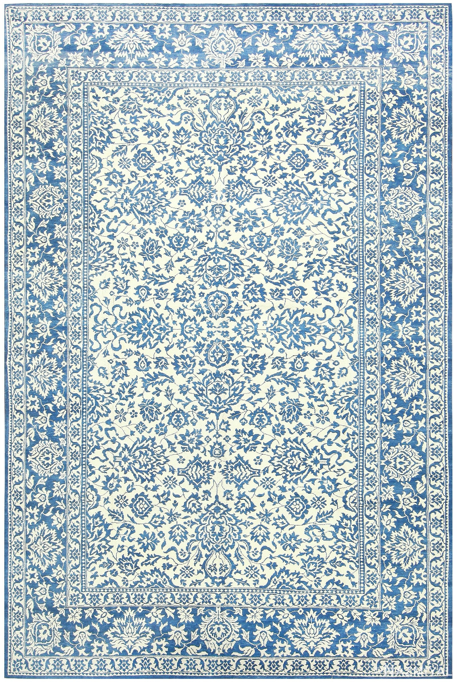 Large Vintage Cotton Indian Agra Rug 48325 Detail/Large View