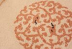 Weave detail Chinese Round Oval Art deco rug 48013 by Nazmiyal