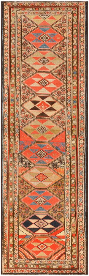 Antique Persian Malayer Runner Rug 48342 Detail/Large View