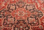 antique room sized persian heriz rug 48314 medallion Nazmiyal