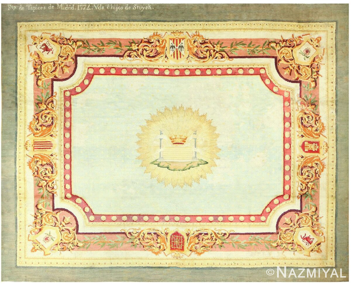 18th Century Spanish Carpet 48405 Detail/Large View