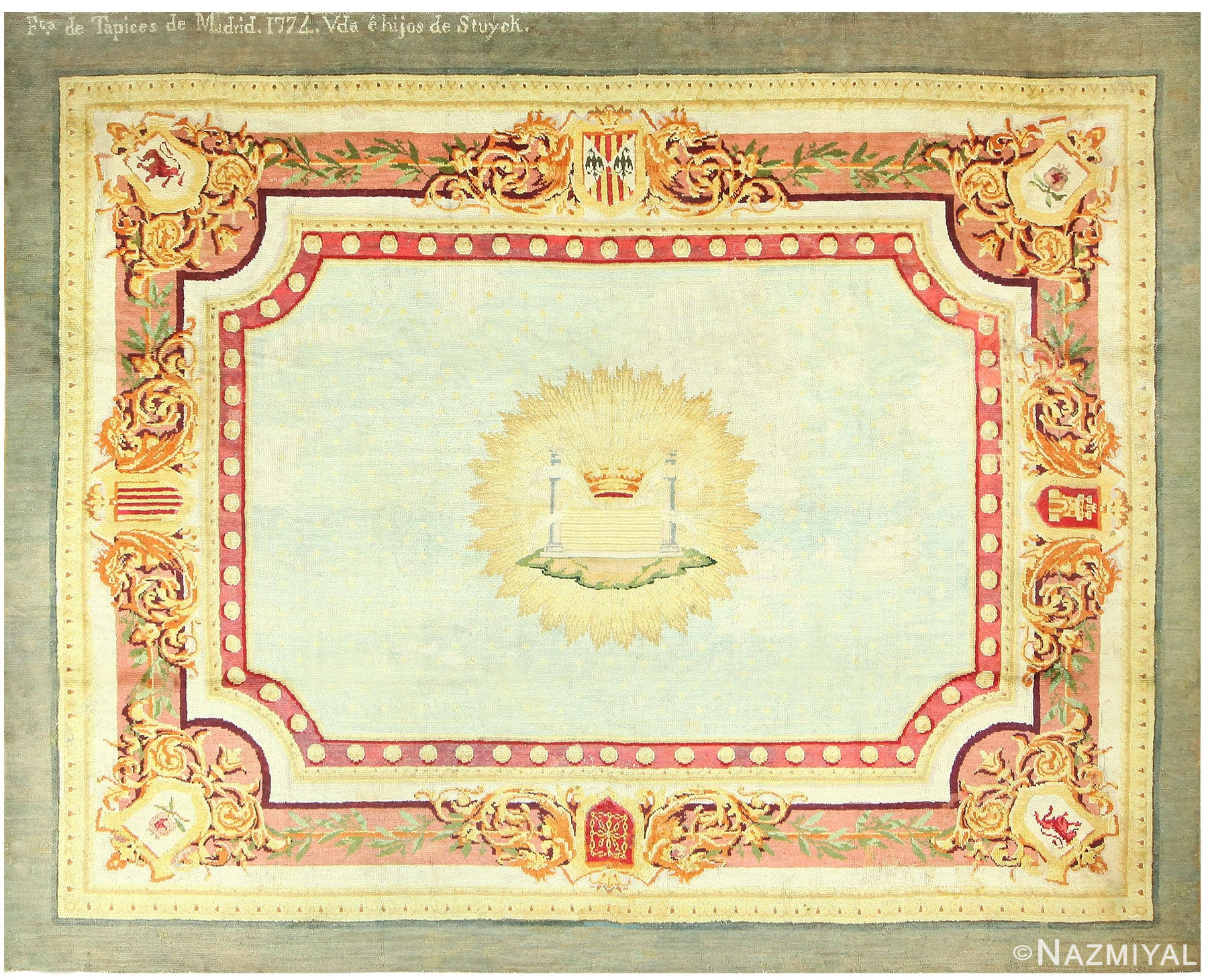 18th Century Spanish Carpet 48405 Detail/Large View