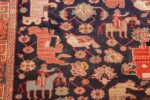 antique 18th century caucasian rug with animal design 48413 birds Nazmiyal