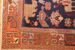 antique 18th century caucasian rug with animal design 48413 corner Nazmiyal