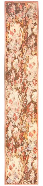 Primitive Antique Caucasian Karabagh Brown Runner Rug #50141 by Nazmiyal Antique Rugs