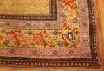 antique indian agra rug 50070 corner Nazmiyal
