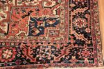 antique persian heriz rug 48318 corner Nazmiyal