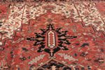 antique persian heriz rug 48318 tiara Nazmiyal