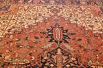 antique persian heriz rug 48318 top Nazmiyal