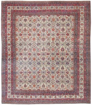 Antique Persian Kerman Carpet Circa 1880, 50075 Detail/Large View