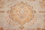 antique turkish oushak rug 50104 design Nazmiyal