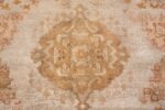 antique turkish oushak rug 50104 gold Nazmiyal