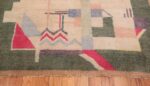 Border Cotton Indian Art deco rug 48426 by Nazmiyal