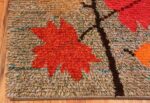 Corner Vintage Scandinavian Rya rug 48425 by Nazmiyal