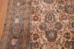 Fine Ivory Antique Persian Tabriz Rug 50155 Border Design Nazmiyal