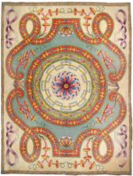 Oversized Spanish Art Deco Carpet 50065 Nazmiyal