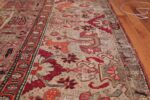 Shabby Chic 18th Century Antique Deccan Indian Rug 42106 Border Design Nazmiyal