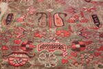 Shabby Chic 18th Century Antique Deccan Indian Rug 42106 Green Field Nazmiyal