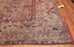 Shabby Chic 18th Century Antique Deccan Indian Rug 42106 Side Corner Nazmiyal