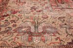 Shabby Chic 18th Century Antique Deccan Indian Rug 42106 White Flower Nazmiyal