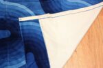 Vintage Kurve Verner Panton Textile in Blue 47720 Woven Knots Vintage Kurve Verner Panton Textile in Blue 47720 Woven Knots Nazmiyal