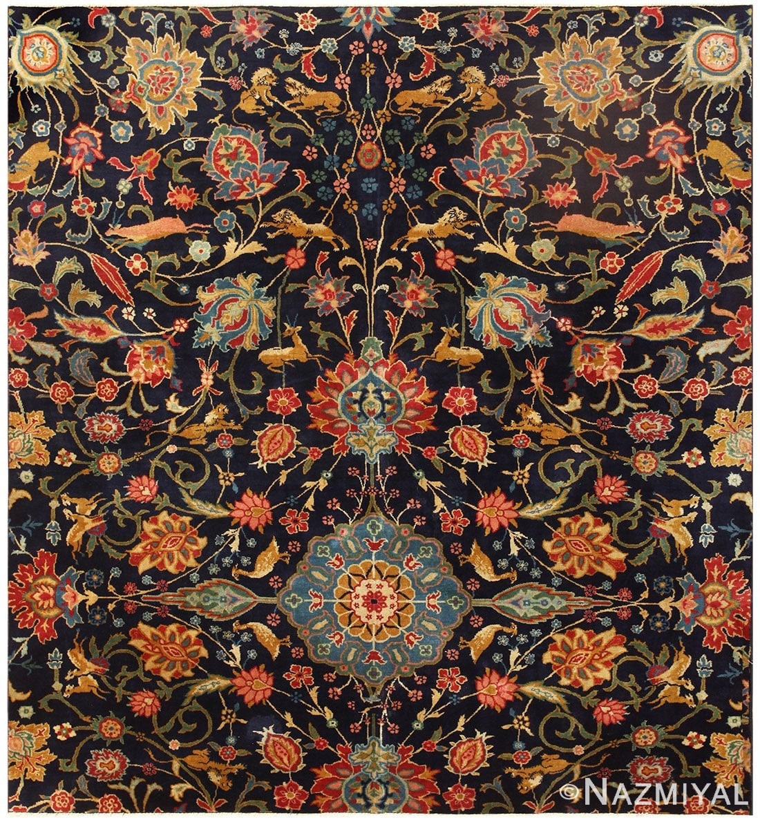 Antique Indian Agra Rug 48294 Detail/Large View