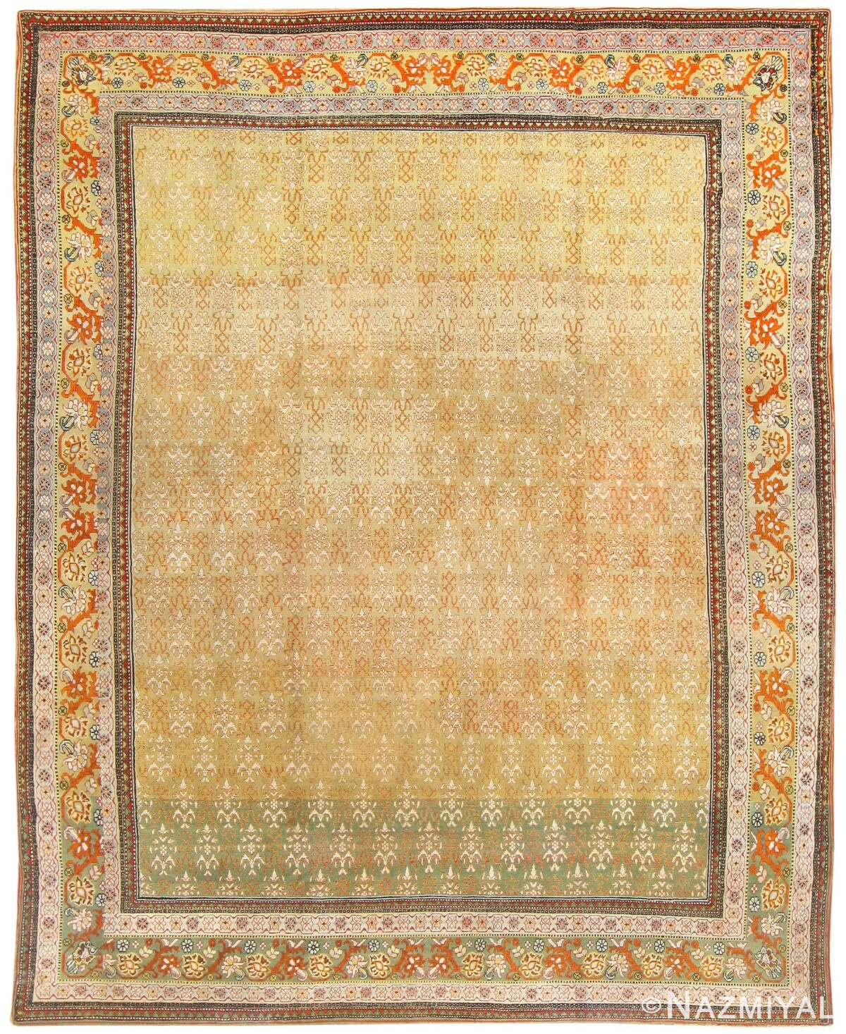Antique Indian Agra Rug 50070 Detail/Large View