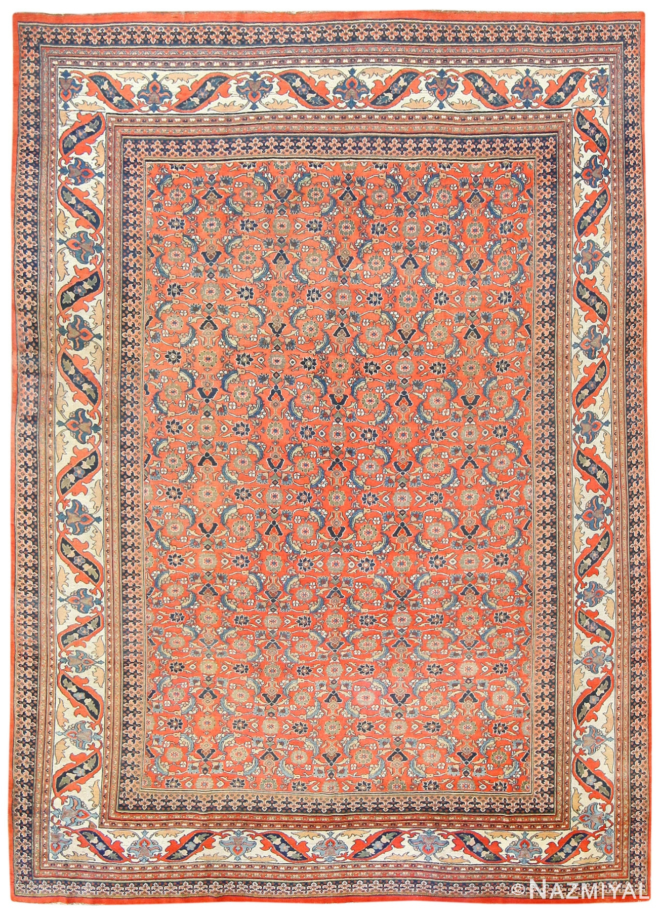 Antique Persian Khorassan Carpet 50083 Nazmiyal