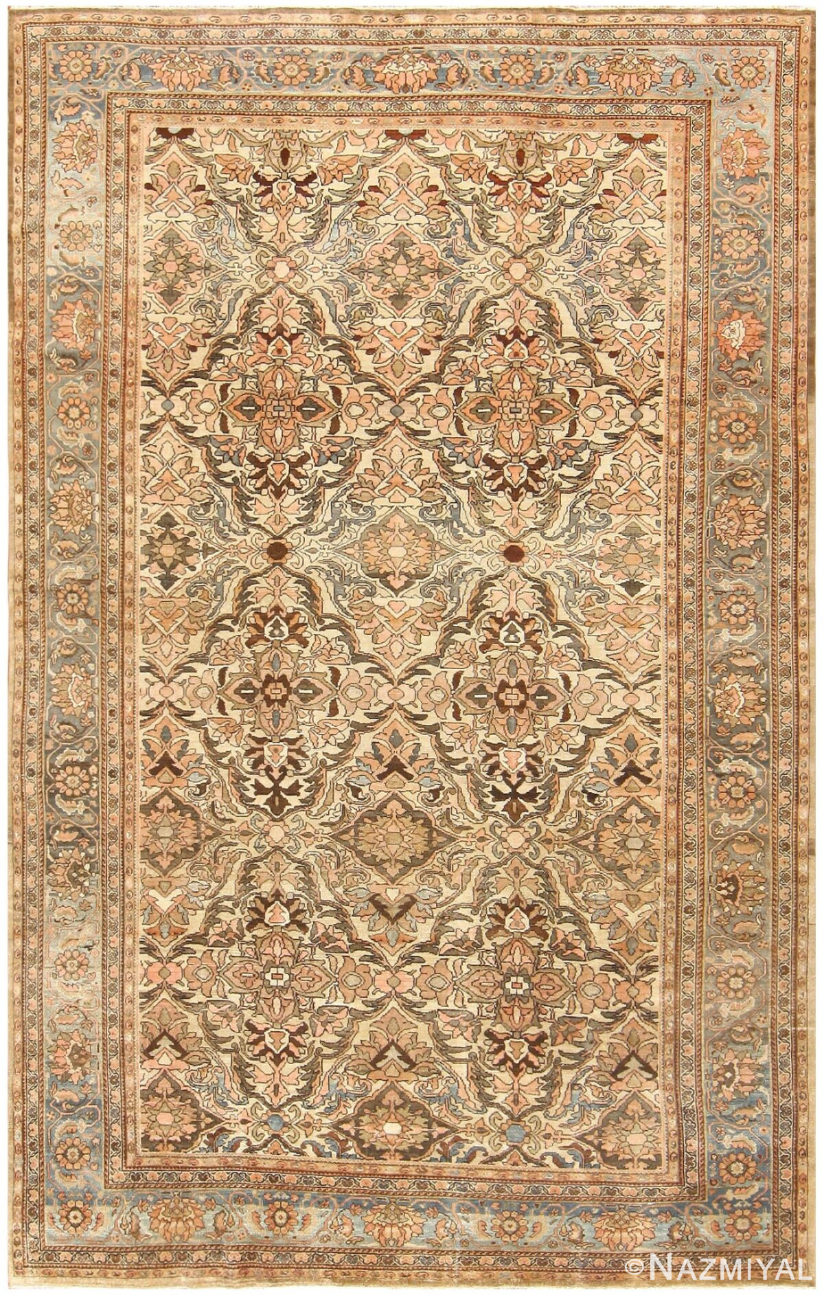Room Size Antique Persian Malayer Rug 48292 by nazmiyal