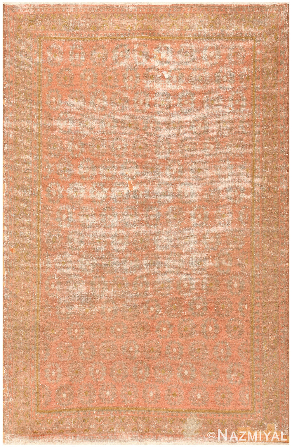 Antique Shabby Chic Khotan Rug from East Turkestan 50015 Detail/Large View