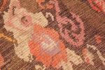 Weave detail Antique Caucasian Karabagh runner rug 50141 by Nazmiyal