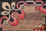 Antique American Hooked Rug 50177 Scrolls Nazmiyal