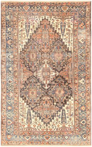 Antique Bakhtiari Persian Carpet 50136 Nazmiyal