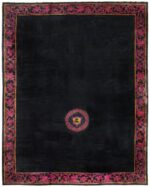 Antique Black Chinese Rug 50101 Detail/Large View