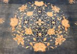 antique blue chinese rug 50148 medallion Nazmiyal