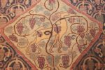 antique marbediah israeli carpet 47504 deer Nazmiyal