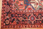 antique persian heriz rug 48468 corner Nazmiyal