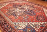antique persian heriz rug 48468 side Nazmiyal