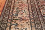 Antique Persian Tehran Carpet 50098 Border Design Nazmiyal