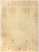 Antique Turkish Oushak Rug 50082 Detail/Large View