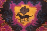 art deco chinese rug with dragon border 50101 center Nazmiyal