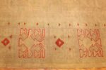 art deco turkish oushak rug 50082 border Nazmiyal
