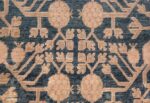 Blue Pomegranate Design Room Size Antique Khotan Rug 50094 Leaves Branches Nazmiyal