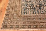 Blue Pomegranate Design Room Size Antique Khotan Rug 50094 Side Corner Nazmiyal