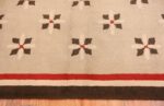 Border Antique Deco American hooked rug 2714 by Nazmiyal