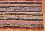 Corner Vintage Swedish rag rug 46660 by Nazmiyal