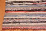 Corner Vintage Swedish rag runner rug 46663 by Nazmiyal
