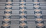 double sided vintage swedish carpet 48449 blue side Nazmiyal