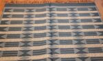 double sided vintage swedish carpet 48449 white top Nazmiyal