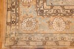 fine silk and wool antique persian tehran rug 48249 corner Nazmiyal
